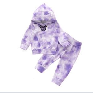 Baby girl tie dye set